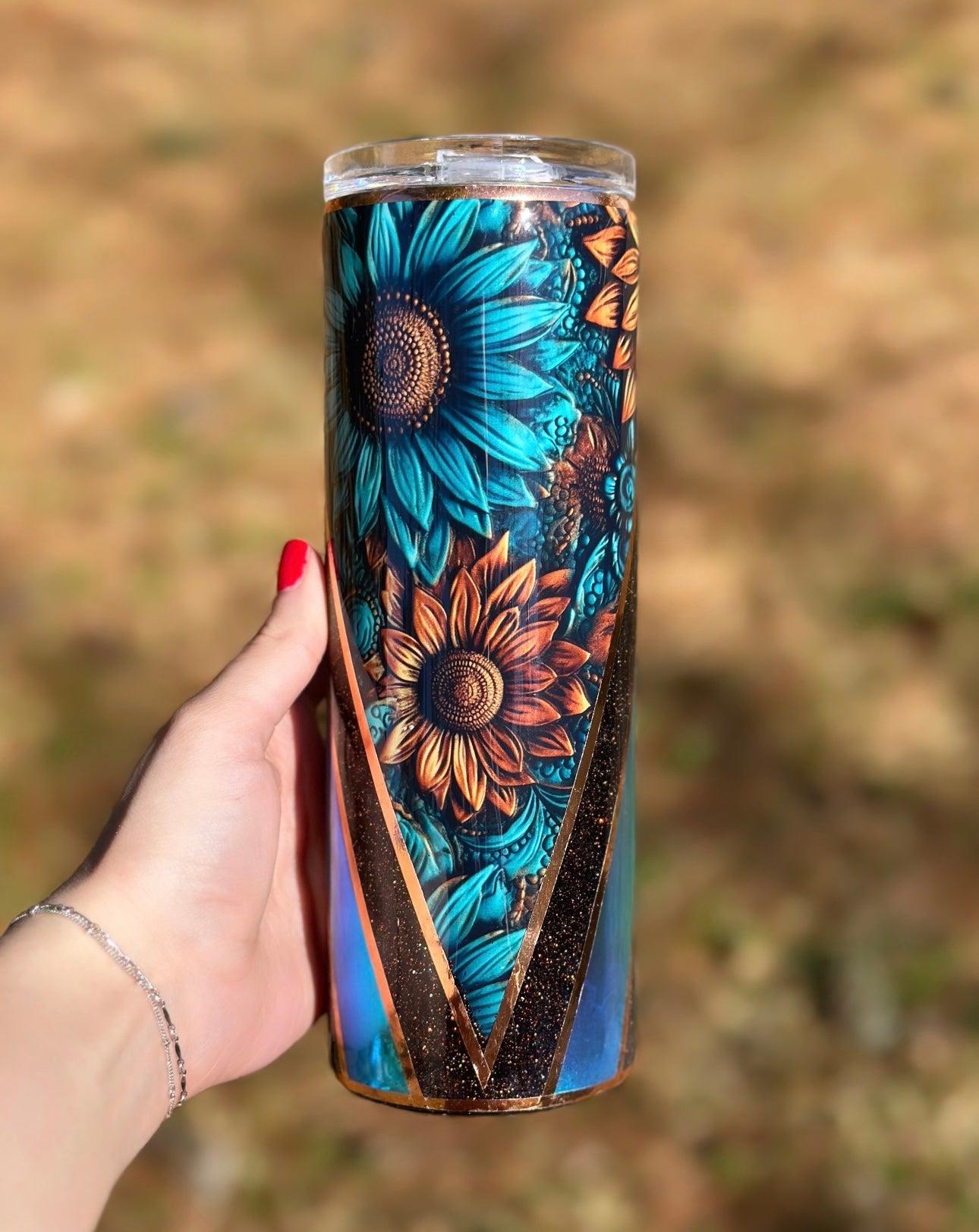 Midnight Sunflower Tumbler (20 oz)