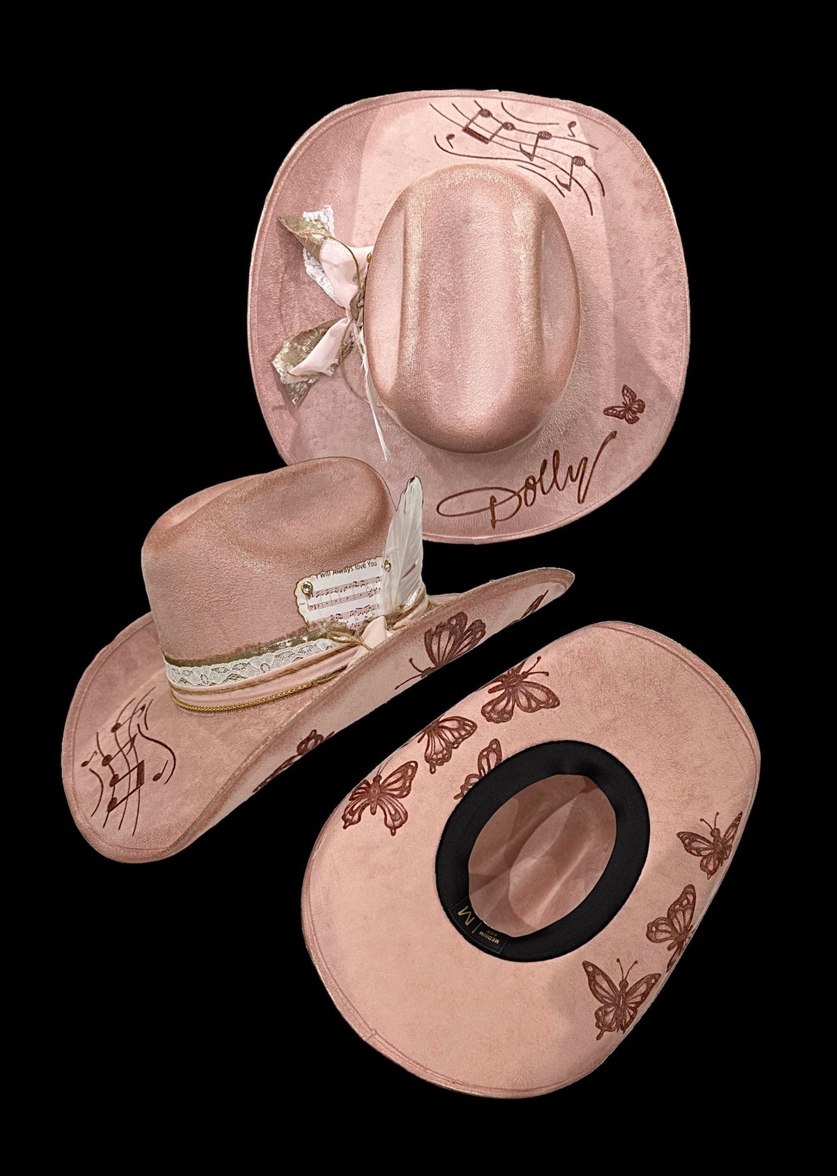 Dolly Butterfly Cowgirl Hat MEDIUM