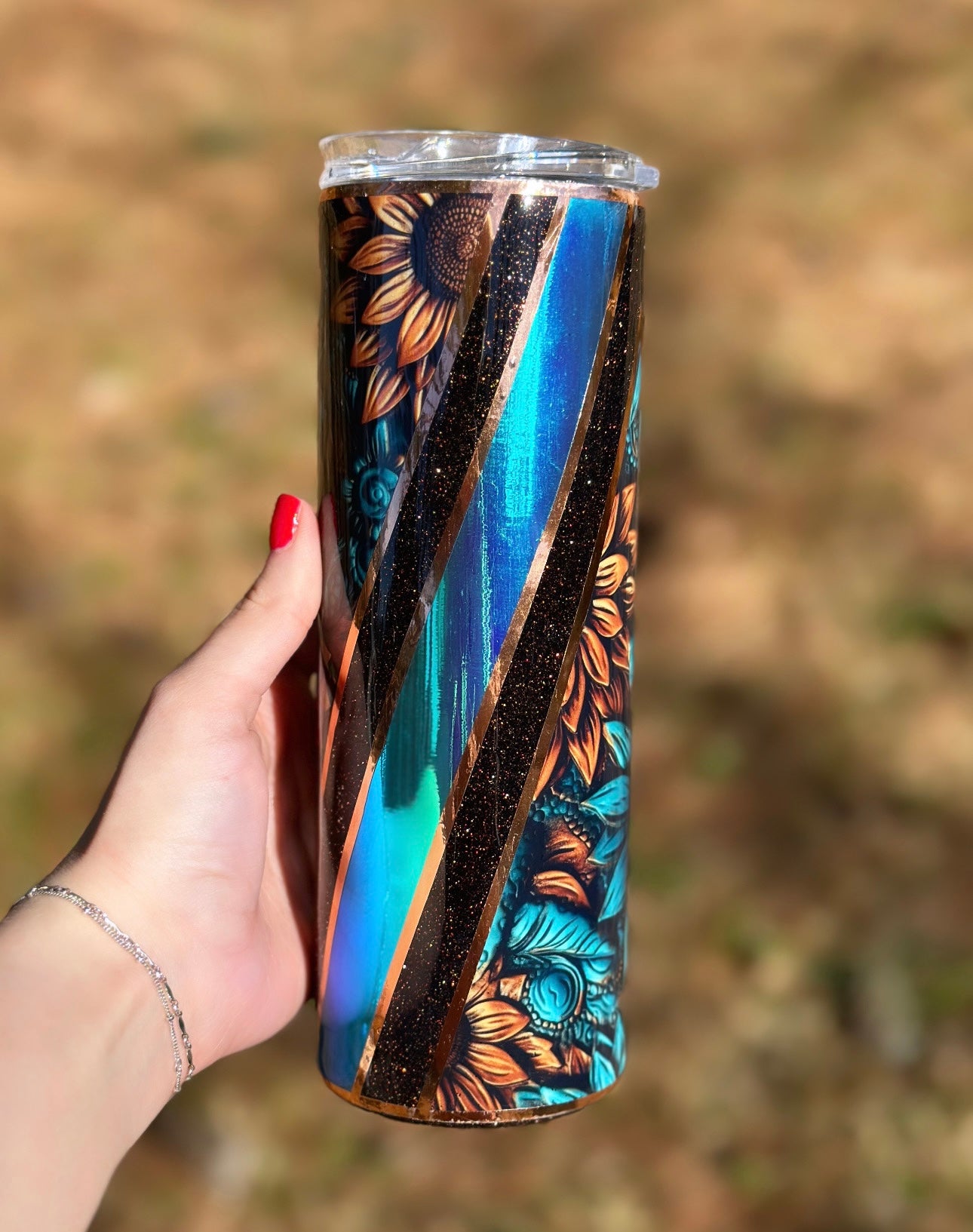 Midnight Sunflower Tumbler (20 oz)