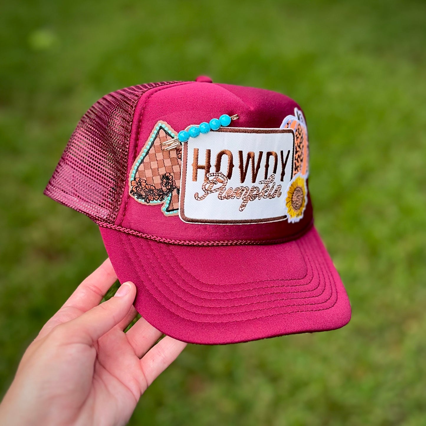 Howdy Pumpkin Trucker Patch Hat