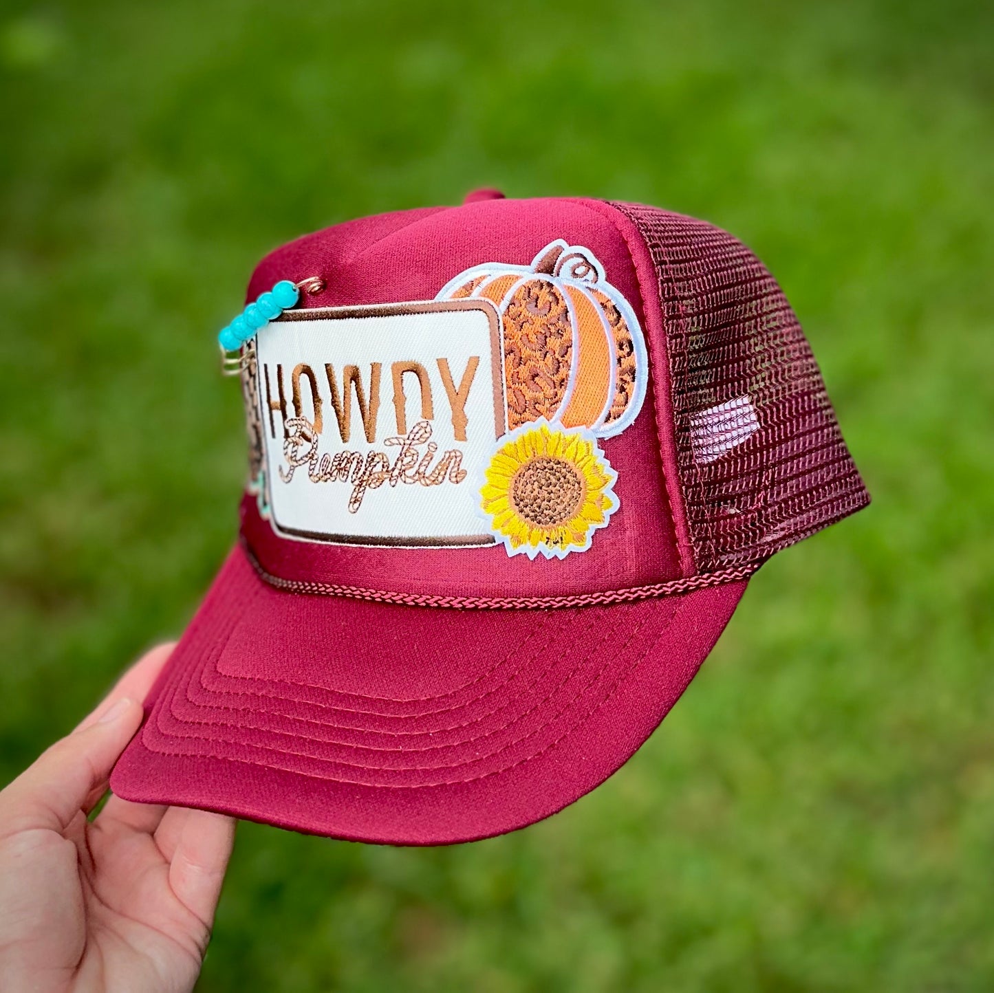 Howdy Pumpkin Trucker Patch Hat