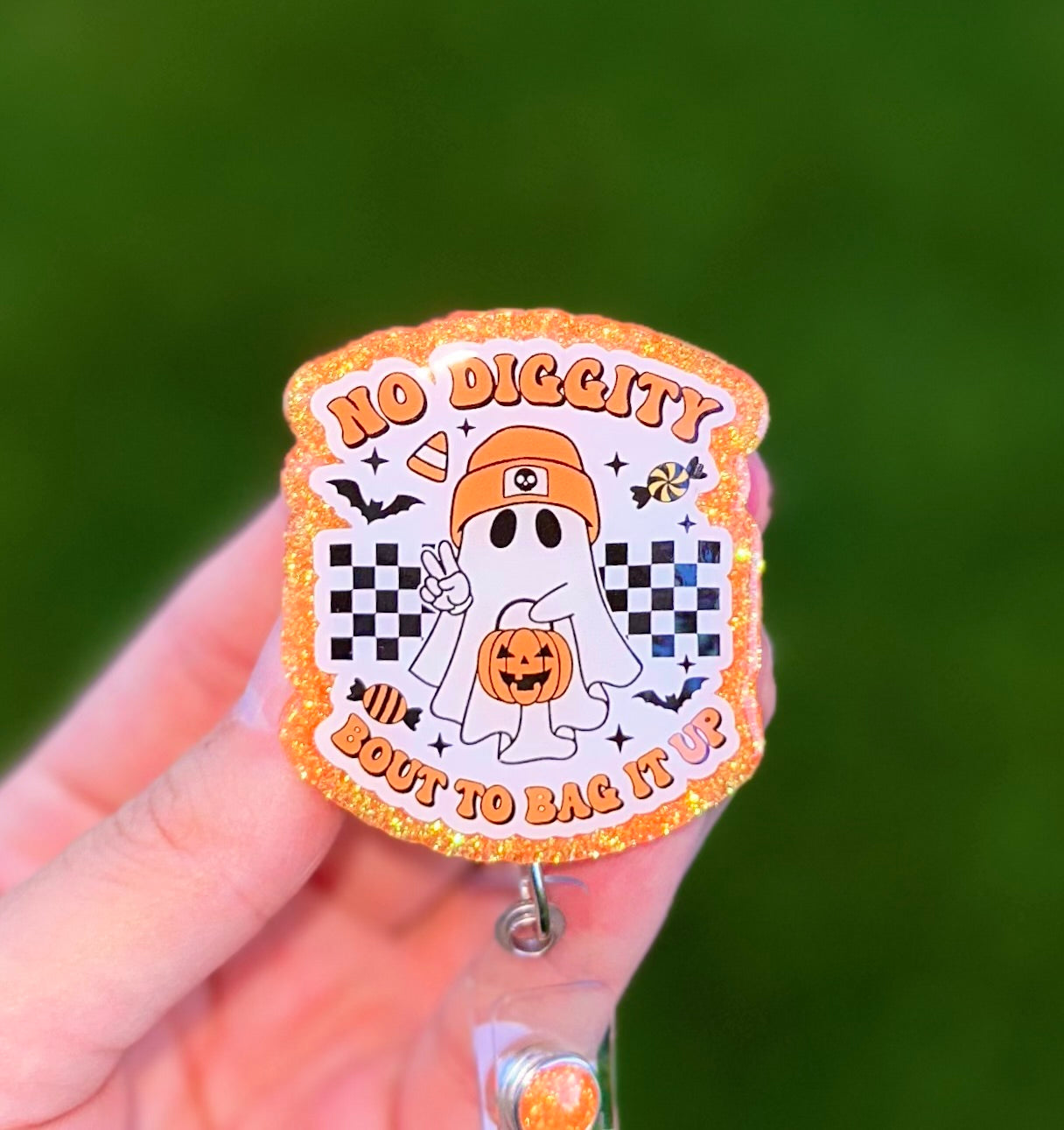 Ghosty Badge It Up Retractable Badge Reel