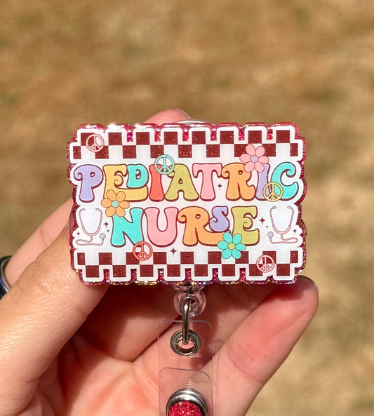 Peds Nurse Badge Reel