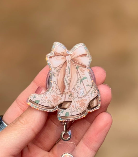 Boots Glitter Badge Reel