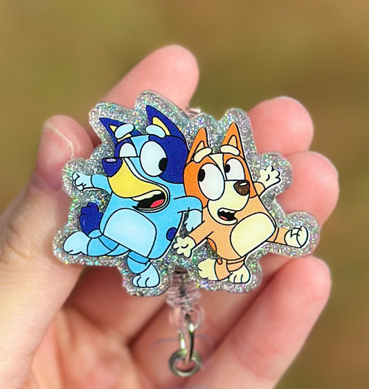 Bluey & Bingo Retractable Badge Reel