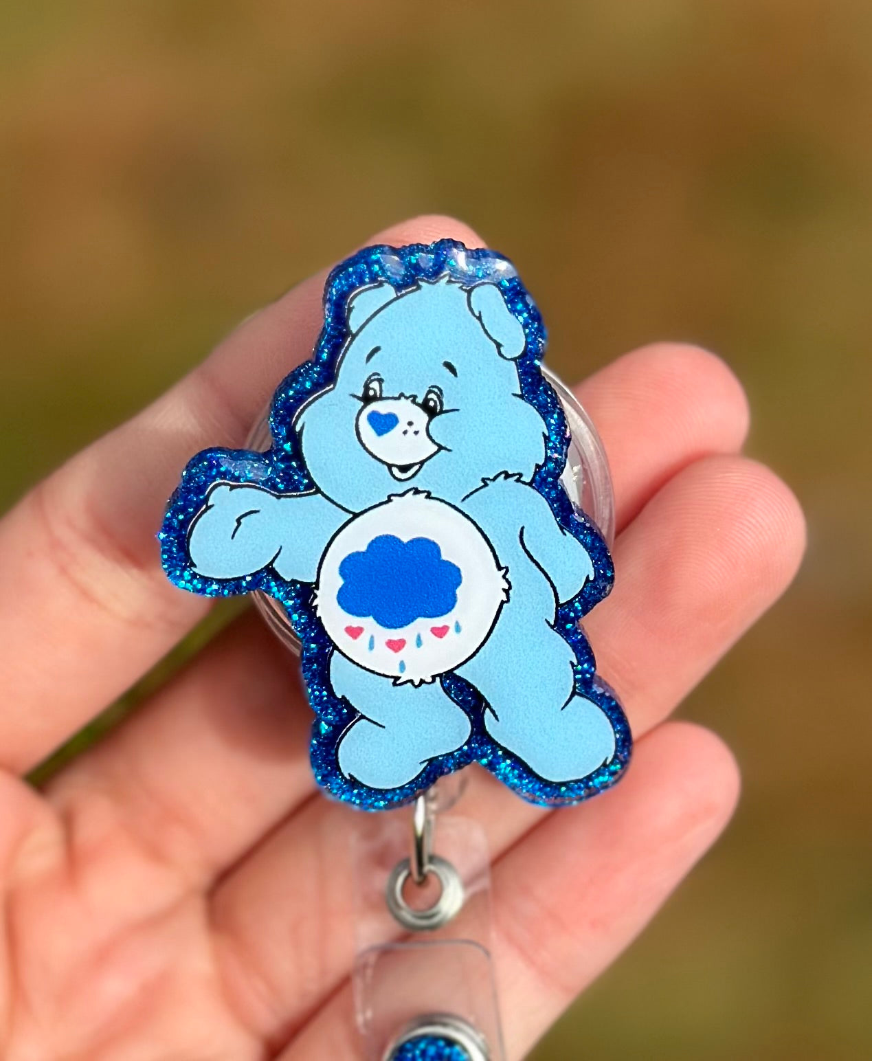 Care Bear Blue Retractable Badge Reel