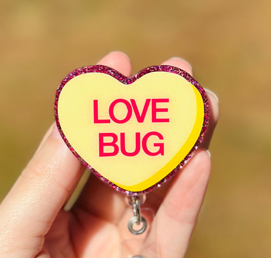 Love Bug Retractable Badge Reel