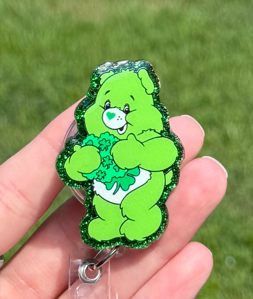 Care Bear Green Retractable Badge Reel