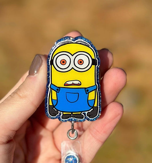 Shocked Minion Retractable Badge Reel