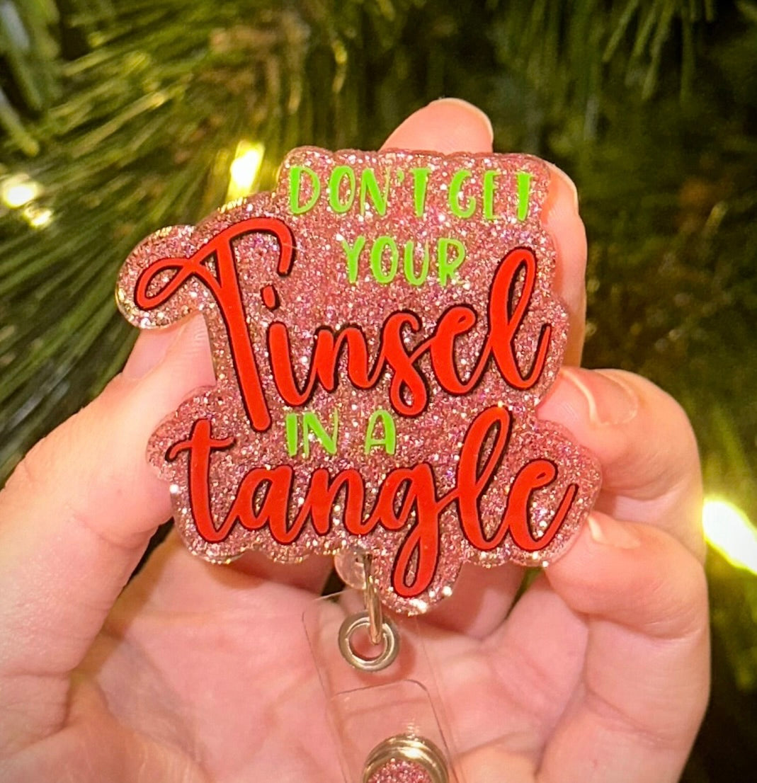 Tinsel Tangel Retractable Badge Reel