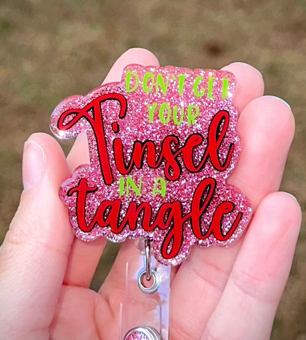 Tinsel Tangel Retractable Badge Reel